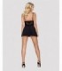 810-BAB-1 BABYDOLL & THONG BLACK L/XL