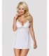 810-BAB-2 BABYDOLL E PERIZOMA BIANCO S/M