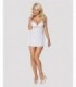 810-BAB-2 BABYDOLL E PERIZOMA BIANCO S/M