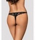 LETICA CROTCHLESS THONG BLACK  S/M