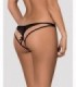 PICANTINA CROTCHLESS THONG BLACK S/M