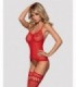 BODYSTOCKING F214 RED S/M/L