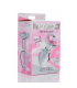 PLUG CRISTAL CON PIEDRA ROSA M