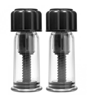 2 X BLACK MAXXX NIPPLE SUCKERS