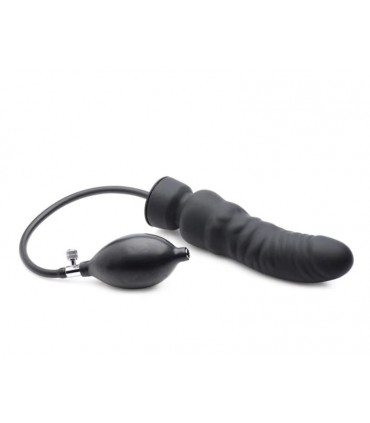PENE GONFIABILE IN SILICONE 20 CM NERO