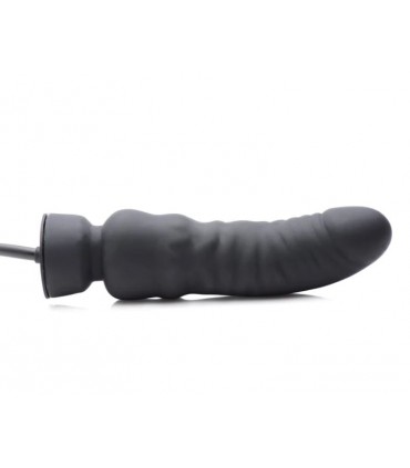 PENE GONFIABILE IN SILICONE 20 CM NERO