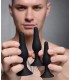 SET 3 X TAPPI ANAL TRAINER IN SILICONE NERO