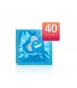 EASYGLIDE CONDOMS WITH POINTS AND STRETCHES 40 UNITS