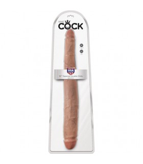 KING COCK DOUBLE REALISITICO BROWN PENIS 41 CM