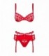 HEARTINA 3-PCS SET RED S/M