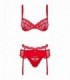 HEARTINA 3-PCS SET RED S/M