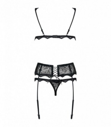 EMPERITA 3-TEILIGES SET SCHWARZ L/XL