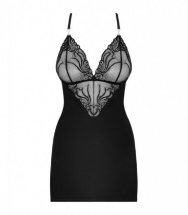 828-CHE-1 CHEMISE & THONG L/XL