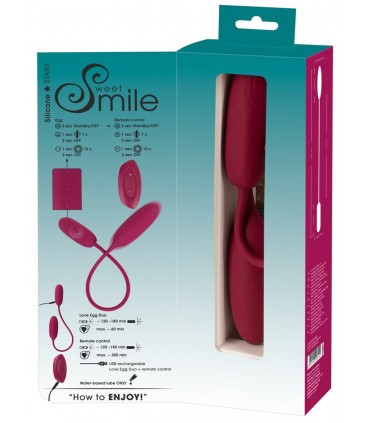 SHAKING & VIBRATING LOVE EGG DUO RECHARGABLE