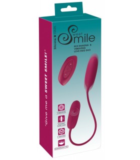 DUO D'OEUFS D'AMOUR SECOUANT ET VIBRANT RECHARGEABLE