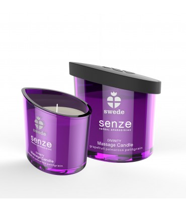 SENZE MASSAGEKERZE DIVINITY - Grapefruit PALMAROSA PETITGRAIN 150 ML