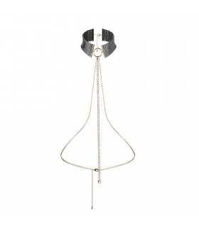 DESIR MÉTALLIQUE - COLLIER MAILLE MÉTALLIQUE NOIRE