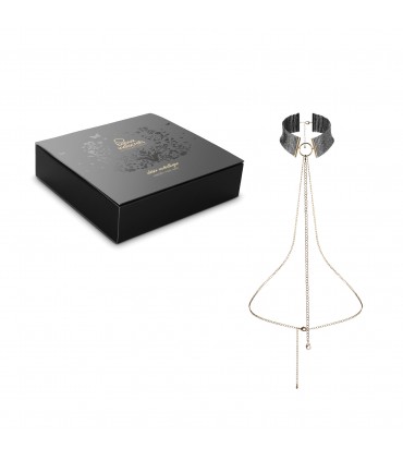 DESIR MÉTALLIQUE – SCHWARZE HALSKETTE AUS METALLGEWEBE