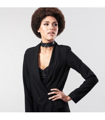 MAZE – BREITES HALSBAND SCHWARZ