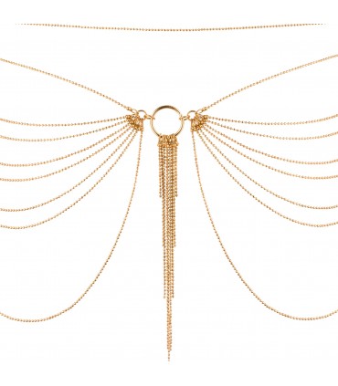 MAGNIFIQUE – BIJOUX DE TAILLE CHAÎNE MÉTALLIQUE OR