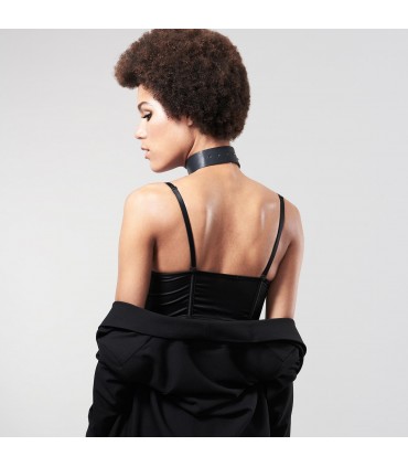 MAZE – BREITES HALSBAND SCHWARZ