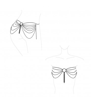 MAGNIFIQUE – BIJOUX DE TAILLE CHAÎNE MÉTALLIQUE OR