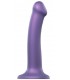 DILDO MONO DENSIDAD VIOLETA METALIZADO M