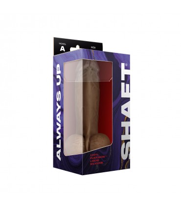 MODEL A 8.5" LIQUIDE SILICONE DONG W/BALLS - OAK