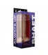 MODEL A 9.5" LIQUIDE SILICONE DONG W/BALLS - PINE