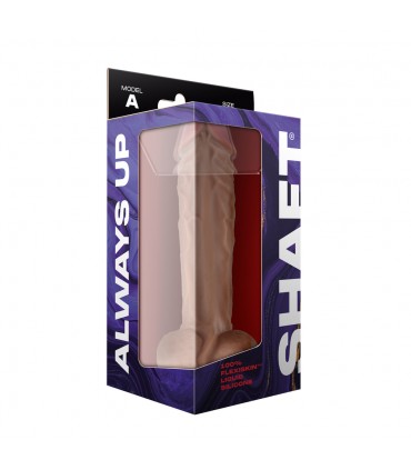 MODELL A 10,5" FLÜSSIGER SILIKON DONG MIT BÄLLEN - KIEFER