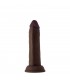DONG IN SILICONE LIQUIDO MODELLO J 6,5" - MOGANO