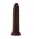MODEL J 8.5" LIQUIDE SILICONE DONG - MAHOGANY
