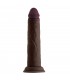 MODEL J 8.5" LIQUIDE SILICONE DONG - MAHOGANY