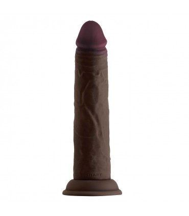 DONG IN SILICONE LIQUIDO MODELLO J 8,5" - MOGANO