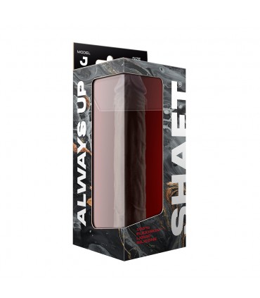 MODEL J 9.5" LIQUID SILICONE DONG - MAHOGANY