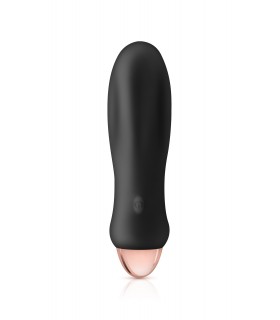 MINI VIBRADOR SILICONA RECARGABLE ROCKET NEGRO
