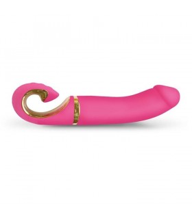 VIBRATEUR RECHARGEABLE EN SILICONE ROSE GJAY