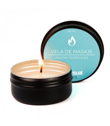 BOUGIE DE MASSAGE FRUITS TROPICAUX 30 ML