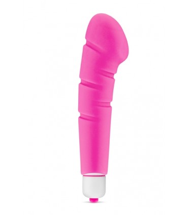 VIBRADOR SILICONA HARD ON ROSA