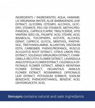 CREMA HEMAPRO PER ALLEVIARE E PREVENIRE LE EMORROIDI 100ML