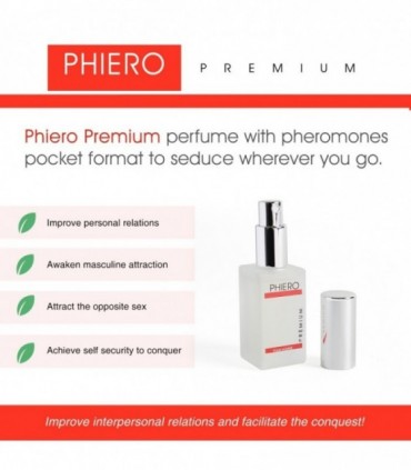 PARFUM PHIERO PREMIUM AUX PHÉROMONES POUR HOMME 30ML