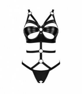 CROTCHLESS TEDDY M/L ARMS
