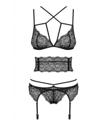 FRIVOLLA ENSEMBLE 4 PIÈCES NOIR S/M