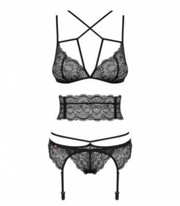 FRIVOLLA ENSEMBLE 4 PIÈCES NOIR S/M