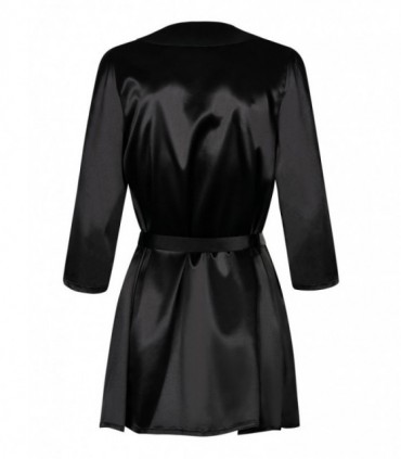 SATINIA ROBE BLACK S/M