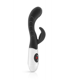VIBRADOR SILICONA RABBIT LEOLA NEGRO
