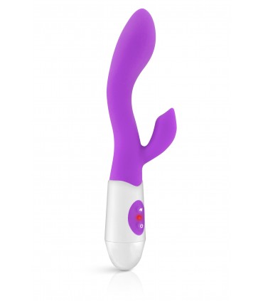 VIBRADOR SILICONA RABBIT NAYA MORADO