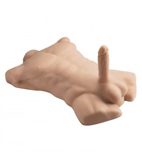 SILEXD TORSO APOLLO L FLESH + DILDO 17'7 CM