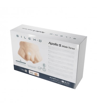 SILEXD TORSO APOLLO S CARNE + DILDO 17'7 CM