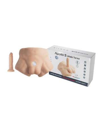 SILEXD TORSO APOLLO S CARNE + DILDO 17'7 CM